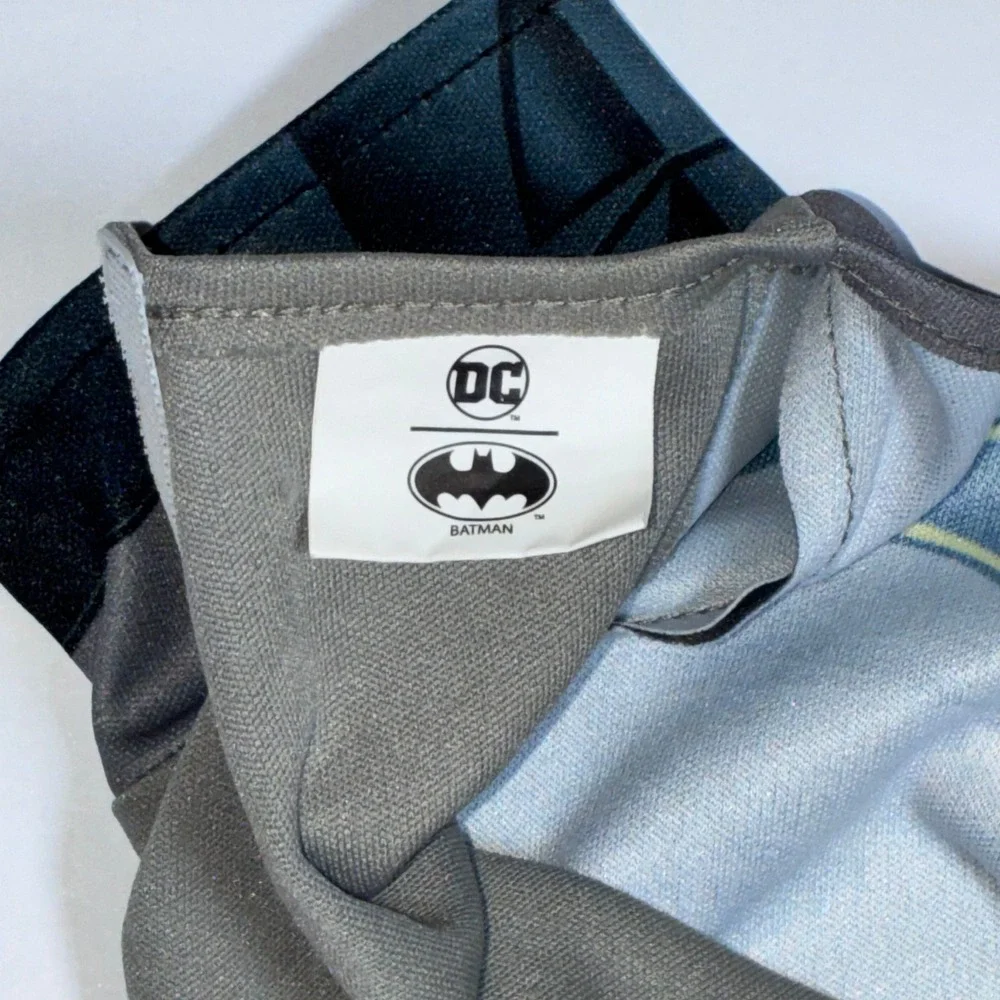 Build-A-Bear‎ Batman Costume 2pc Set Grey Romper Black Hooded Cape DC Comics